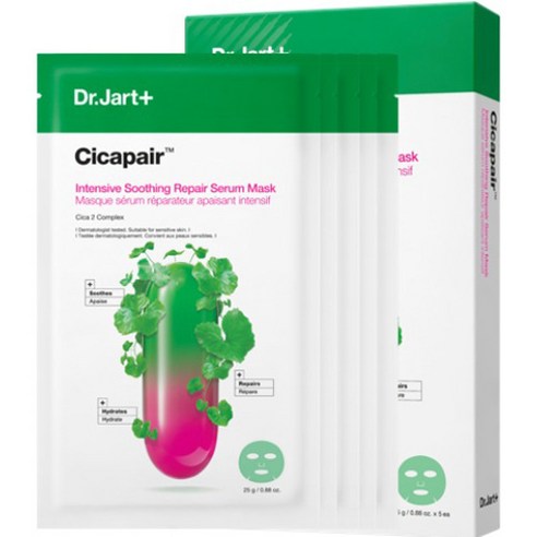 Dr.Jart+ Cicapair Intensive Soothing Repair Serum Face Mask (5-pack)